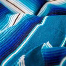 Premium Mexican Blanket, Authentic Hand Woven Falsa Blanket | Perfect Saddle Blanket, Beach Blanket, Picnic Blanket, Car Blanket