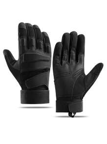 1 双男士全指手套，户外训练防滑骑行手套，冬季暖手器 - 彩色 - 查看 19