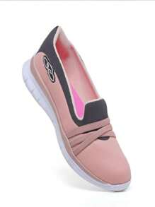 Lightweight Comfortable Women's Tennis Shoes Special Size 40 - 藕粉色 - 查看 2