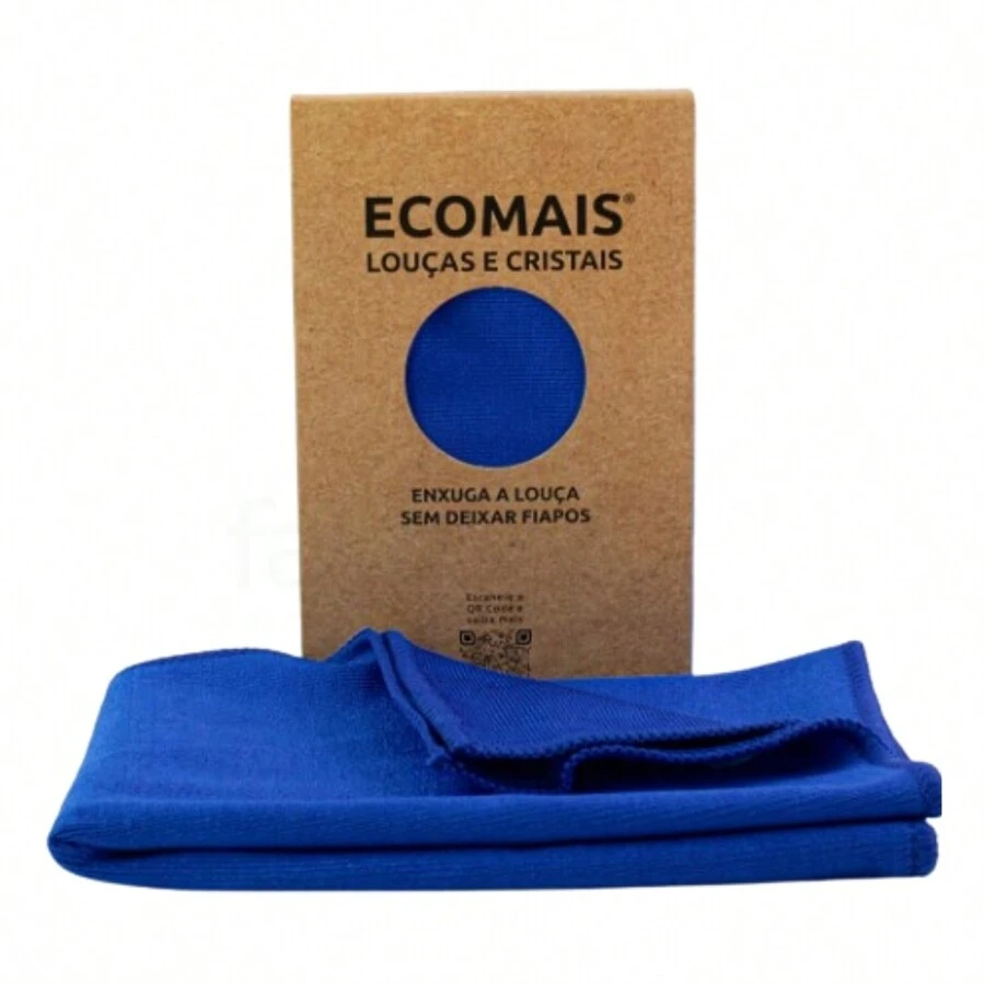Ecomais Akora Dishes And Crystals - Dry Dishes Without Leaving Lint - 藍色 - 查看 1