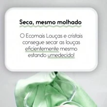 Ecomais Akora Dishes And Crystals - Dry Dishes Without Leaving Lint - 藍色 - 查看 3