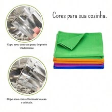 Ecomais Akora Dishes And Crystals - Dry Dishes Without Leaving Lint - 藍色 - 查看 5
