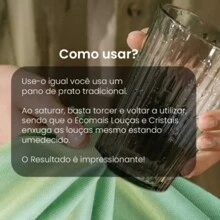 Ecomais Akora Dishes And Crystals - Dry Dishes Without Leaving Lint - 藍色 - 查看 6