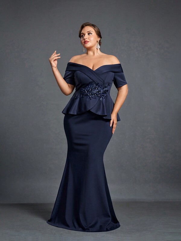 فساتين أنيقة لأم العروس المقاس الكبير