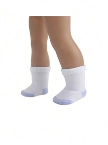 Chaussettes de poupée de 18 po, chaussettes de 6 cm de long + accessoires de chaussettes décoratives en peluche pour poupée. Accessoires pour poupée , poupée, poupée bébé
