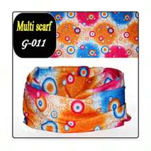 1 件户外运动无缝头巾防晒防尘面罩骑行钓鱼多功能头带，适合骑自行车、骑摩托车和滑雪