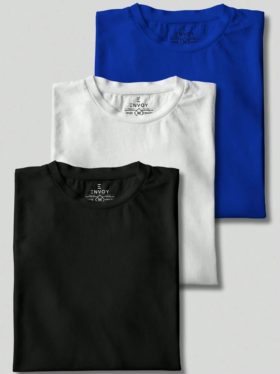 Men Shirts - Đen-Trắng-Xanh hải quân - Xem 1