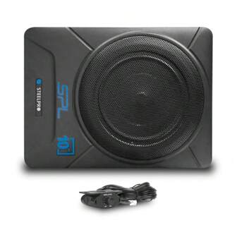 Bocina tipo  Subwoofer Amplificado 10 Autopower Soundstream Color Negro Modo High Impedance.