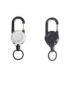 Anti-Theft Metal Elastic Keychain, Retractable Keychain For Outdoor Camping And Picnic Travel Accessories Travel Essentials Car Accessories Outdoor Accessories Air Plane Case Useful Things Summer Essentials Office Accessories - Multicolor - View 10