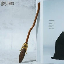 WB Harry Potter Officially Licensed Magic Wand Ball Point Pen Officially Authorized By Warner Bros Magic Novelty Pen Wand Measures 10.5 Inches In Length Universal Studios Gift Halloween Decoration - Black - View 7