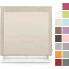 Ecommerc3 Custom Made Translucent Blind Size 120x250 - Roller Blind Easy Installation Fabric Size 117x245 - Coffee Brown - View 2