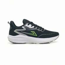 Tenis Masculino Tamanho Especial Número Grande Esportivo 43 ao 48 - Preto/Verde - Visão 5