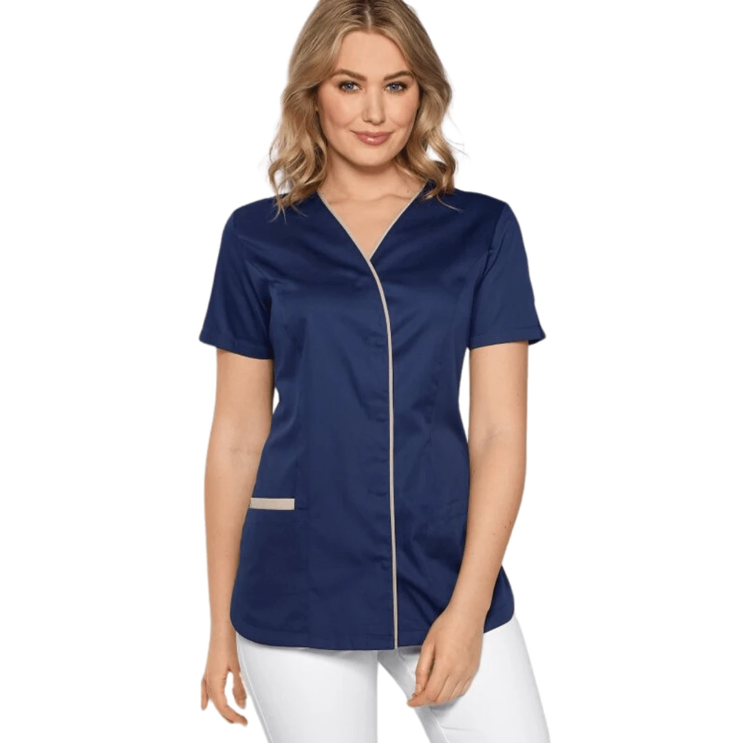 Filipina Média Para Dama Antifluidos Con Contrastes - Azul Marino - Ver 1