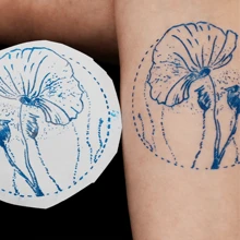 Papel Hectográfico Transfer para Tatuar 20PZS Tattoo - Azul - Ver 7