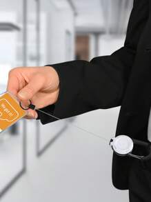 Anti-Theft Metal Elastic Keychain, Retractable Keychain For Outdoor Camping And Picnic Travel Accessories Travel Essentials Car Accessories Outdoor Accessories Air Plane Case Useful Things Summer Essentials Office Accessories - Multicolor - View 3