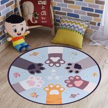 PAG Wall Sticker Cute Pet Animal Cartoon Floor Sticker Bedroom Bedside Mat Sticker Thickened Diagonal PVC Self-Adhesive Floor Sticker - Multicolor - View 6