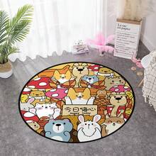 PAG Wall Sticker Cute Pet Animal Cartoon Floor Sticker Bedroom Bedside Mat Sticker Thickened Diagonal PVC Self-Adhesive Floor Sticker - Multicolor - View 2