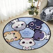 PAG Wall Sticker Cute Pet Animal Cartoon Floor Sticker Bedroom Bedside Mat Sticker Thickened Diagonal PVC Self-Adhesive Floor Sticker - Multicolor - View 4