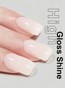 乳白色凝胶指甲油 15ml 1瓶套装 需UV灯固化 持久速干凝胶指甲油 适合DIY美甲 女性居家必备凝胶指甲油