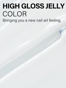 乳白色凝胶指甲油 15ml 1瓶套装 需UV灯固化 持久速干凝胶指甲油 适合DIY美甲 女性居家必备凝胶指甲油