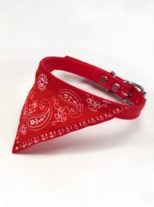 1 Pezzo Set Di Accessori Per Animali Domestici Che Include Collare Per Animali Domestici, Bavaglino Triangolare E Asciugamano Da Saliva Per Cani E Gatti
