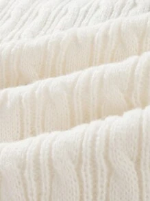 Men's Warm And Versatile Fashion Sweater - White - View 8