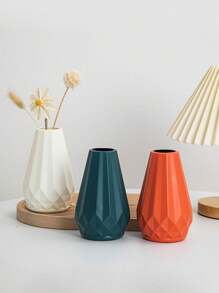 Plastic Anti-Fall Minimalist Diamond-Shaped Hydroponics Flower Vase, Suitable For Indoor, Cafe, Real Flower Cultivation,Home Decor,Flower Vase,Centerpiece,Table Decor Gifts Birthday Graduation