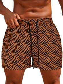 Men Slim Fit Swim Shorts Swim Trunks 7 Inch Quick Dry Men Bathing Suits With Mesh Lining - Multicolor - View 1