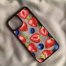 Summer Strawberry Couple Phone Case Compatible With Apple IPhone Models Including 11/12/13/14/15/7/8/7P/8P/XSMax - Multicolor - View 4