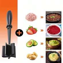 1pc Meat Chopper, Vegetable Grater For Meat, Potato, Salad, Tomato, Mixing Rice And Meat, Food Grinder - Multicolor - View 5