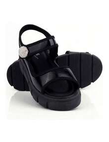 333003 WOMEN'S MOUNTED SANDALS AMANDA 333 BLACK - 黑與白 - 查看 2