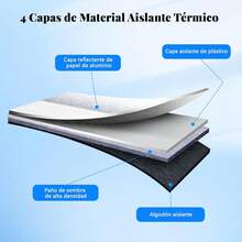 Parasol Cubre Sol Retráctil Para Parabrisas Auto O Camioneta,bloquea el 99 % de los rayos UV 70*160cm - Unitalla - Ver 7