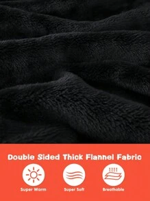 Shark Hoodie Blanket For Adult, Shark Wearable Blanket Hoodie Gifts For Women Men, Funny Blanket With Sleeves Is Funny Gift, Hooded Blanket Shark Gifts - 黑色 - 查看 4