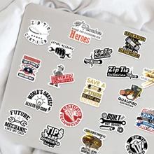 65 piezas Pegatinas de técnico, mecánico, electricista, pegatinas de vinilo impermeables, regalos de dibujos animados para botellas de agua, cuadernos, portátiles, parachoques, botellas de agua, computadoras, teléfonos, cascos y calcomanías - Multicolor - Ver 6