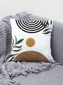 4 Cái/bộ Vỏ Gối Phong Cách Boho, Vỏ Gối Trang Trí Họa Tiết Hoàng Hôn Trừu Tượng Trang Trại Cho Ghế Sofa, 17.7x17.7 Inch, Chỉ Có Vỏ - Nhiều màu - Xem 5