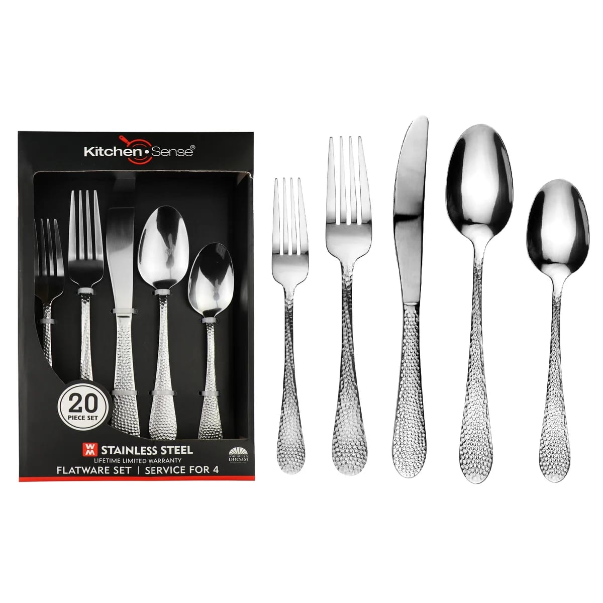 40-Piece Silverware Set With Steak Knives - 3 Designs!