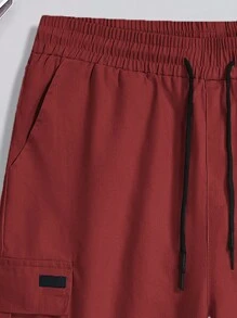 Classic Cargo Shorts For Men, Casual Multi-Pocket Waist Drawstring Cargo Shorts, Suitable For Outdoor Wear In Summer