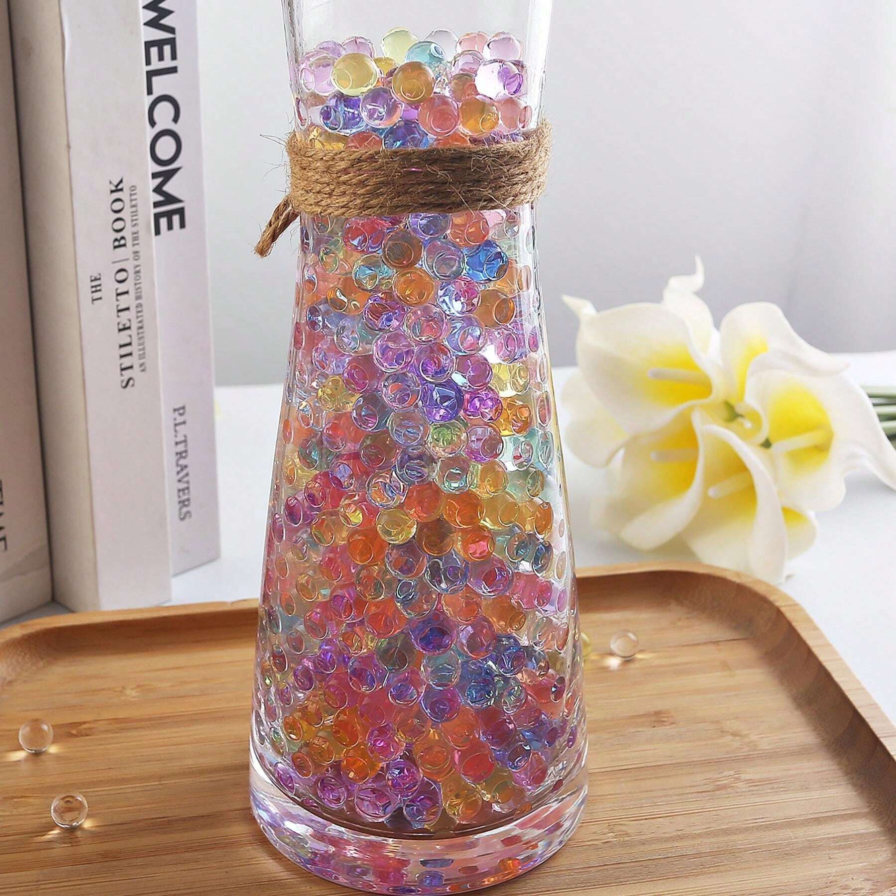 4500pcs Transparent Water Beads, Room Decor, Home Decor, Tabletop
