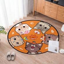 PAG Wall Sticker Cute Pet Animal Cartoon Floor Sticker Bedroom Bedside Mat Sticker Thickened Diagonal PVC Self-Adhesive Floor Sticker - Multicolor - View 1