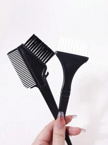 3件套染发工具套装染发碗染发刷染发刷双面刷头发配件沙龙用 - 彩色 - 查看 3