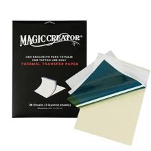 Papel Hectográfico Transfer para Tatuar 20PZS Tattoo - Azul - Ver 1