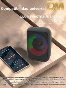 Bocina 3 Pulgadas Link Bits Portátil Bluetooth Radio Fm - Negro - Ver 2