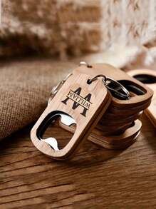 1 件镌刻伴郎木制开瓶器，手工制作的木制个性化开瓶器，适合最佳男士镌刻的木制开瓶器，时尚、简约、复古、时尚、秋季时尚节日饰品、冬季时尚、圣诞礼物、圣诞装饰、个性化圣诞饰品、女士/男士个性化礼物、个性化/定制钥匙扣、圣诞配饰 - 棕色 - 查看 3