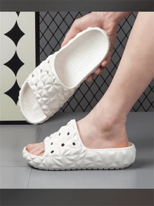 Couples' Creative Pineapple Design Slip-On Sandals - White - View 1