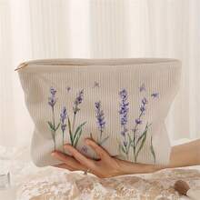 Túi đựng đồ trang điểm bằng vải nhung họa tiết thực vật, Túi đựng mỹ phẩm có khóa kéo nhẹ Phong cách ngọt ngào Dụng cụ sắp xếp đồ dùng vệ sinh đa năng, Quà tặng cho các bạn gái Phụ nữ Bạn bè cho trường học Túi mỹ phẩm Trở lại Đồ dùng học tập Hộp đựng mỹ phẩm Đồ dùng học tập Túi sắp xếp Đồ dùng trong phòng - Nhiều màu - Xem 9