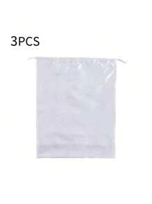 1/2/3/4 chiếc túi vải satin polyester có dây rút, thích hợp đựng trang sức và phụ kiện; túi đựng đồ du lịch bằng lụa có dây rút; túi đựng quần áo và giày dép xách tay có dây rút; túi đựng đồ xách tay dung tích lớn có dây rút; túi đựng đồ tự dán có dây rút; đồ dùng cần thiết khi đi du lịch; sắp xếp đồ đạc. - trắng - Xem 19