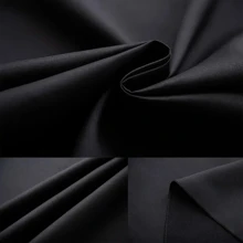 1pc Washable Solid Round Tablecloth, Black/White Table Cover Decoration Suitable For Engagement, Banquet, Buffet Party And Camping