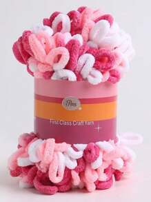 1 件 8 米柔软蓬松线圈纱线，100 克，适合 DIY 手工编织玩偶、包包、毛衣、毯子等。 - 彩色 - 查看 10