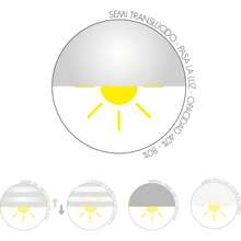 Ecommerc3 定制半透明百叶窗尺寸 145x175 - 易于安装的卷帘布尺寸 142x170 - 紫丁香色 - 查看 4