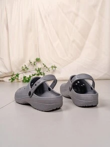 Women's Casual Breathable Perforated Slip-On Slippers For Indoor/Outdoor, House, Garden, Walking, Everyday Wear, Soft & Durable, Suitable For 4 Seasons
